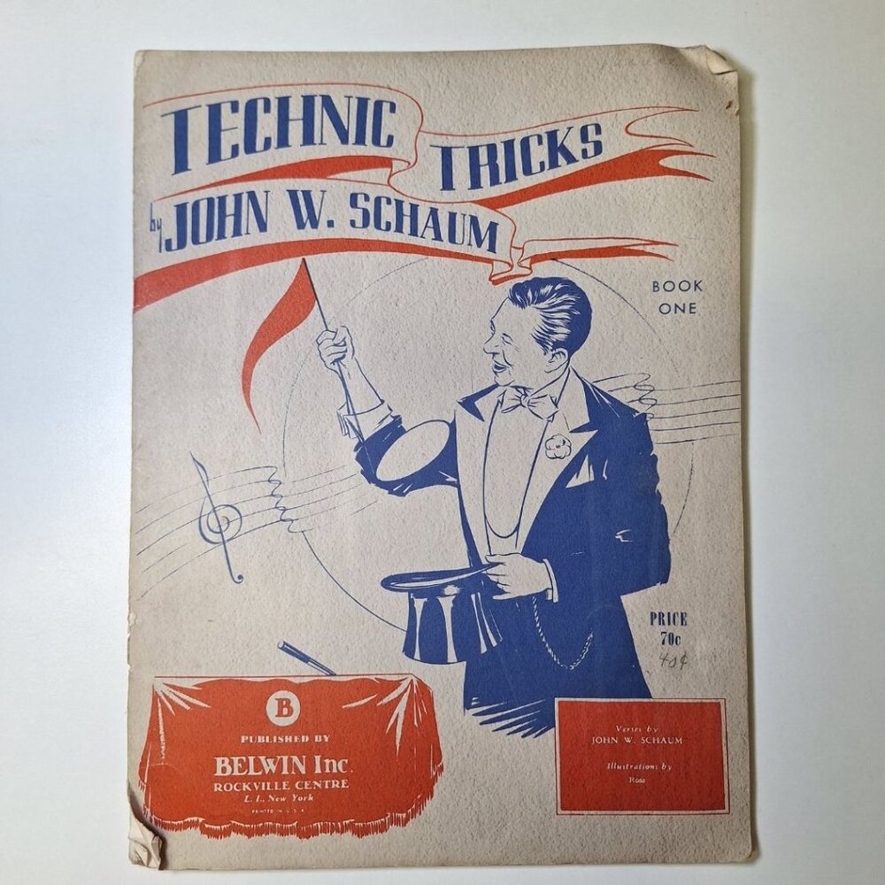 Technic Tricks Piano Book One Schaum Music Vintage Education Teach 1949